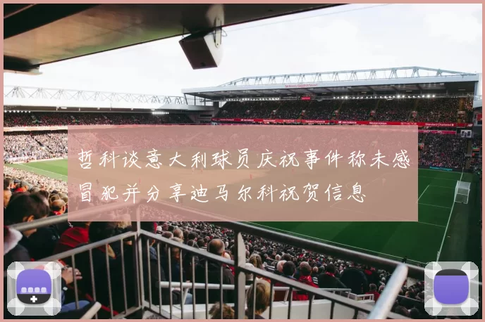 哲科谈意大利球员庆祝事件称未感冒犯并分享迪马尔科祝贺信息